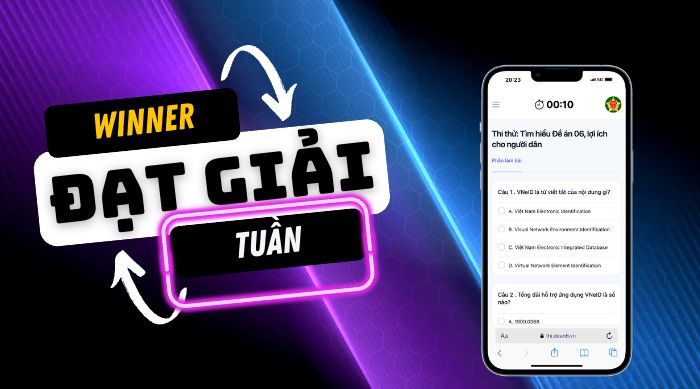 Thông tin giải thưởng tuần cuộc thi Tìm hiểu Đề án 06 tỉnh Hà Giang